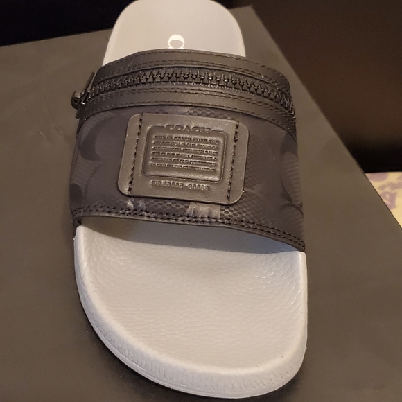 COACH SLIDE SIZE 8 BLACK /GRAY - Picture 7 of 7